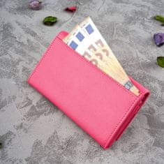 PAOLO PERUZZI Dámská kožená peněženka T-45-Pi Pink