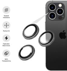 FIXED Ochranná skla čoček fotoaparátů Camera Glass pro Apple iPhone 15/15 Plus FIXGC2-1200-GR, šedá