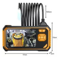 HADEX Profesionální endoskopická kamera 4,3', FULL HD, IP67, 5 m, BIGSTREN