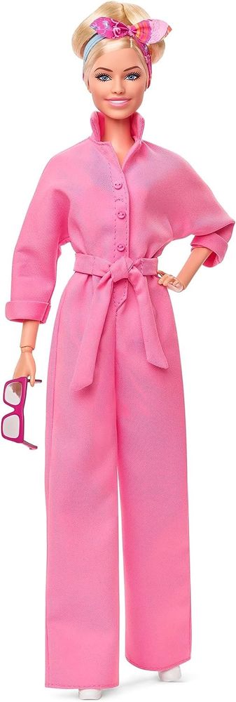 Levně Mattel Barbie v růžovém filmovém overalu HRF29