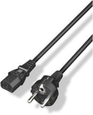 Yenkee napájecí kabel PC YPC 571, 1.5m, černá