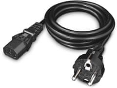 Yenkee napájecí kabel PC YPC 571, 1.5m, černá