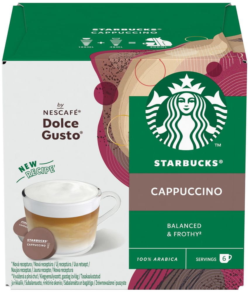 Levně Starbucks kávové kapsle Cappuccino by Nescafé Dolce Gusto
