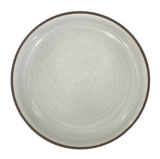 Clay Mělký talíř Negativ, ø 26cm, černobílá