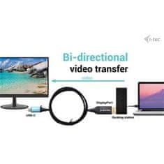 I-TEC USB-C DisplayPort Bi-Directional Cable Adapter 8K/30Hz 150cm