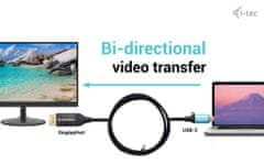 I-TEC USB-C DisplayPort Bi-Directional Cable Adapter 8K/30Hz 150cm