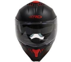XRC Helma na moto matt black/red vel. 2XL