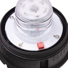 Stualarm LED maják, 12-24V, modro-červený, magnet, ECE R65 (wl825dualBR)