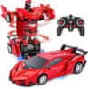 JOJOY® Transformátorové auto na dálkové ovládání | ROBOCAR Červená