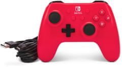 Power A Wired Controller, Raspberry Red (SWITCH) (NSGP0142-01)