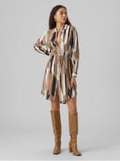 Vero Moda Dámské šaty VMNUNA Regular Fit 10295475 Brown Lentil (Velikost S)