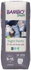 abena BAMBO Dreamy Night Pants Kalhotky plenkové jednorázové Girls 8-15 let (35-50 kg) 10 ks