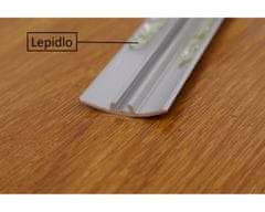 Přechodová lišta (profil) Stříbro Lišta 900x30 mm