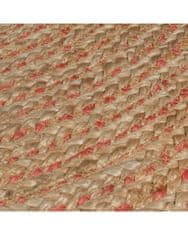 Flair Kusový koberec Capri Jute Natural/Coral kruh 133x133 (průměr) kruh