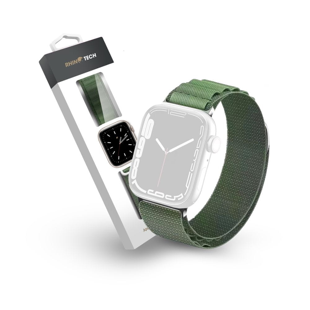 Levně RhinoTech řemínek Ultra Alpine Loop pro Apple Watch 38/40/41mm zelená (RTACC390)