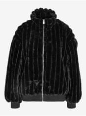 Noisy May Černá dámská zimní bunda z umělého kožíšku Noisy May Zena XS