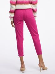 Orsay Tmavě růžové dámské zkrácené slim fit džíny 36