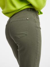 Orsay Zelené dámské zkrácené slim fit džíny 34