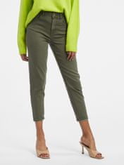 Orsay Zelené dámské zkrácené slim fit džíny 34