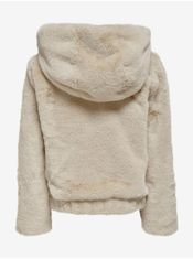ONLY Krémová holčičí bunda z umělého kožíšku ONLY New Malou 158