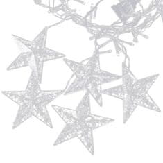 LEBULA Světla sněhové vločky hvězdy Vánoční osvětlení opona 138LED
