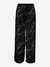 Vero Moda Černé dámské vzorované kalhoty VERO MODA Merle XS