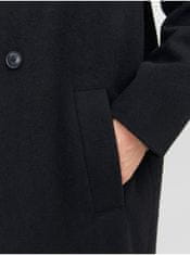 Jack&Jones Černý pánský kabát s příměsí vlny Jack & Jones Harry XXL