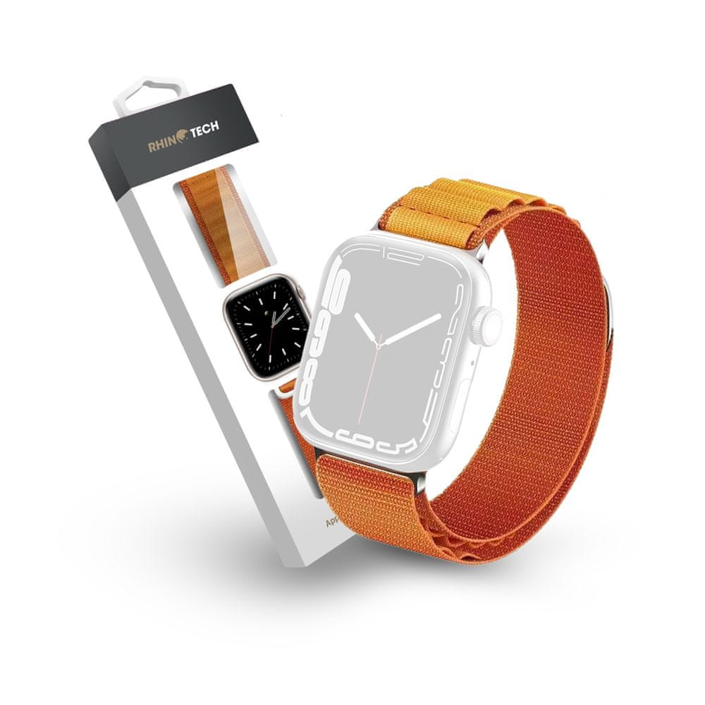 RhinoTech řemínek Ultra Alpine Loop pro Apple Watch 42/44/45/49mm oranžová (RTACC395)