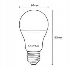 LUMILED LED žárovka E27 A60 10W = 75W 1055lm 3000K Teplá bílá 260°