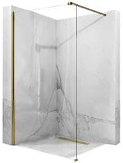 BPS-koupelny Bezrámová sprchová zástěna REA AERO 100 cm, zlatá