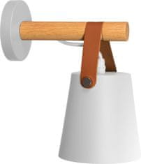 Toolight Kovová nástěnná lampa s páskem bílá APP467-1W bílá