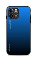 TopQ Kryt LUXURY iPhone 15 Pro pevný duhový modrý 105121