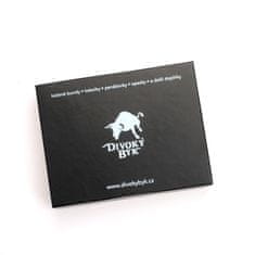 Divoký býk Malá černá pánská kožená peněženka DIVOKY BYK