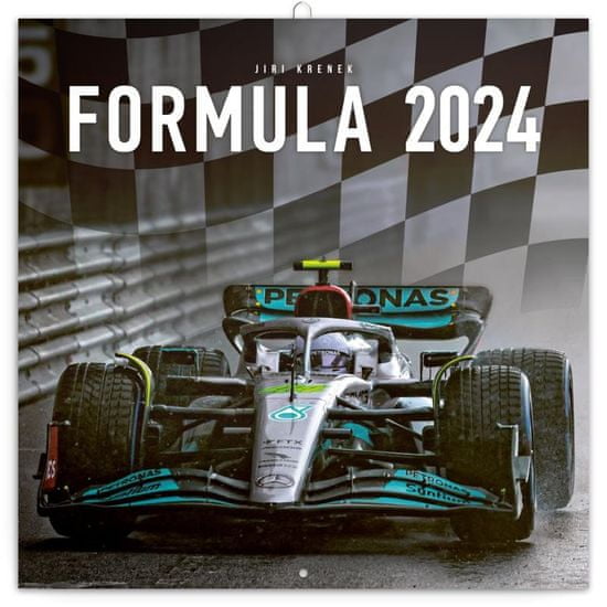 Kalendář 2024 poznámkový: Formule - Jiří Křenek, 30 × 30 cm