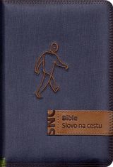 Bible Slovo na cestu s poznámkami - modré džínové plátno
