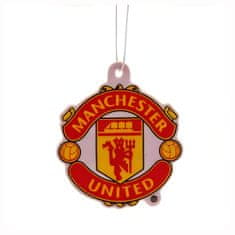 FotbalFans Vůně do auta Manchester United FC, Oboustranný znak klubu, 8x8 cm