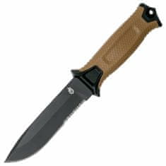 Gerber G1059 Strongarm Fixed Blade vnější nůž 12,2 cm, coyote, černá, částečně zoubkovaný, pouzdro