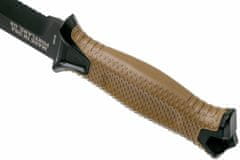 Gerber G1059 Strongarm Fixed Blade vnější nůž 12,2 cm, coyote, černá, částečně zoubkovaný, pouzdro