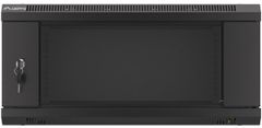 WF01-6404-10B, nástěnný rozvaděč, 4U/600x450, černá