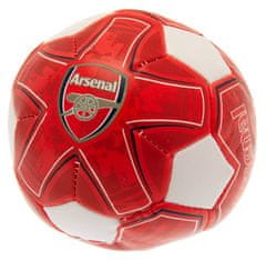 FotbalFans Mini Míč Arsenal FC, červeno-bílý, měkký, průměr 10 cm