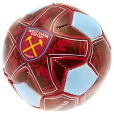 FotbalFans Mini Míč West Ham United FC, hnědo-modrý, měkký, průměr 10 cm