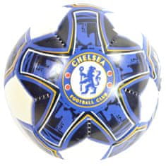 FotbalFans Mini Míč Chelsea FC, modro-bílý, měkký, průměr 10 cm