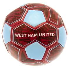 FotbalFans Mini Míč West Ham United FC, hnědo-modrý, měkký, průměr 10 cm