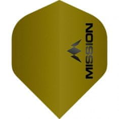 Mission Letky na šipky Logo No2, mátově zlaté, standard 100 micron