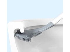 Verk 24142 Flexibilní silikonový kartáč na WC bílá