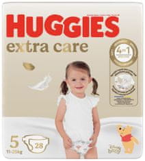 Huggies HUGGIES Pleny jednorázové Extra Care 5 (12-17 kg) 28 ks