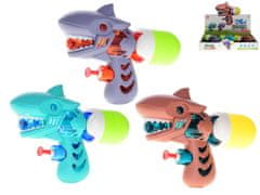 Vodní pistole dinosaurus (zelená, hnědá, fialová)
