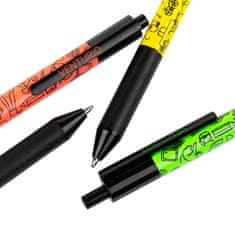 Easy Kids VENTURIO Kuličkové pero, modrá semi-gel náplň, 0,7 mm, 24 ks v balení, oranžové-žluté-modré-zelené