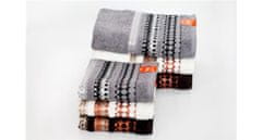 FARO Textil Bavlněný ručník Silver 50x90 cm šedý