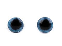 Kraftika 10sada (29) zlatá oči glitrové s pojistkou 10 mm